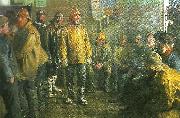 Michael Ancher i kobmandens bad en vinterdag oil painting artist